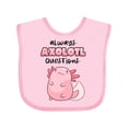 thumbnail image 1 of Inktastic Always Axolotl Questions Cute Curious Axolotl Boys or Girls Baby Bib, 1 of 4