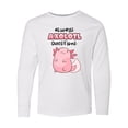 thumbnail image 1 of Inktastic Always Axolotl Questions Cute Curious Axolotl Long Sleeve Youth T-Shirt, 1 of 5