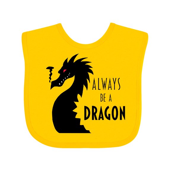 Inktastic Always Be a Dragon Boys or Girls Baby Bib