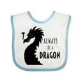 thumbnail image 1 of Inktastic Always Be a Dragon Boys or Girls Baby Bib, 1 of 4