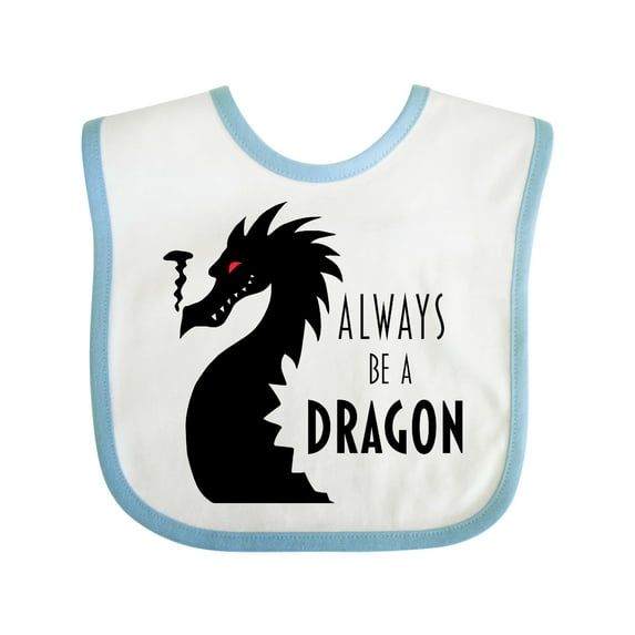 Inktastic Always Be a Dragon Boys or Girls Baby Bib