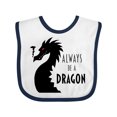 thumbnail image 1 of Inktastic Always Be a Dragon Boys or Girls Baby Bib, 1 of 4