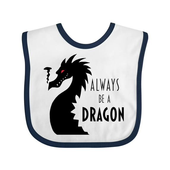 Inktastic Always Be a Dragon Boys or Girls Baby Bib