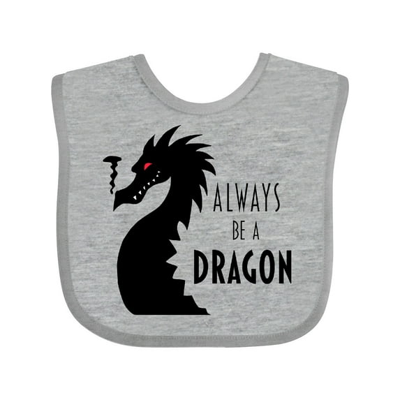 Inktastic Always Be a Dragon Boys or Girls Baby Bib