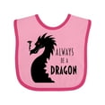 thumbnail image 1 of Inktastic Always Be a Dragon Boys or Girls Baby Bib, 1 of 4