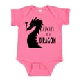 thumbnail image 1 of Inktastic Always Be a Dragon Boys or Girls Baby Bodysuit, 1 of 5