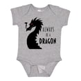 thumbnail image 1 of Inktastic Always Be a Dragon Boys or Girls Baby Bodysuit, 1 of 5
