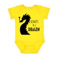 thumbnail image 1 of Inktastic Always Be a Dragon Boys or Girls Baby Bodysuit, 1 of 5