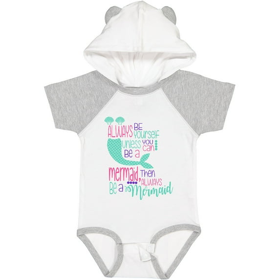 Inktastic Always Be Yourself, Unless You Can Be a Mermaid Boys or Girls Baby Bodysuit