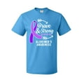 thumbnail image 1 of Inktastic Alzheimer's Awareness Brave and Strong T-Shirt, 1 of 5