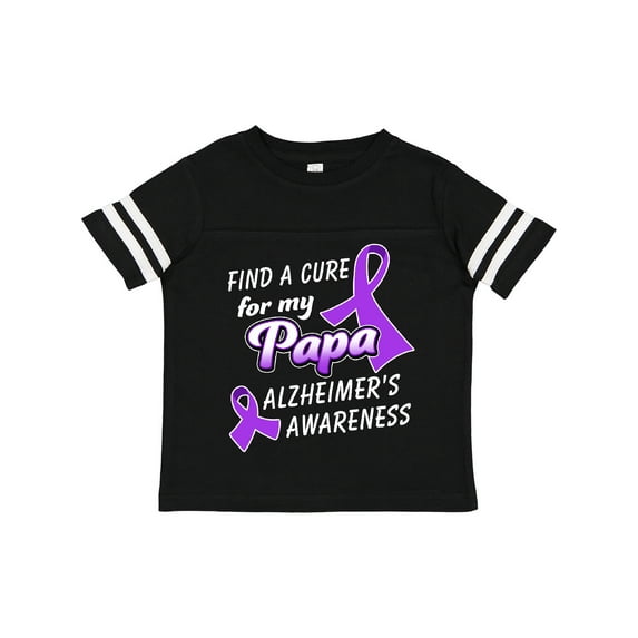 Inktastic Alzheimer's Awareness Find a Cure for my Papa Boys or Girls Toddler T-Shirt