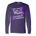 thumbnail image 1 of Inktastic Alzheimer's Awareness Find a Cure for my Papa Long Sleeve T-Shirt, 1 of 5