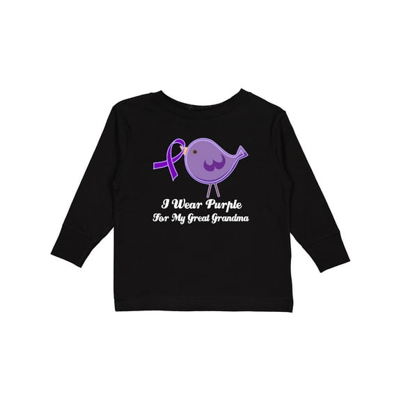 Inktastic Alzheimer's Awareness Great Grandma Girls Long Sleeve Toddler T-Shirt