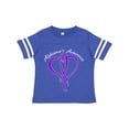 thumbnail image 1 of Inktastic Alzheimer's Awareness Purple Ribbon Heart Boys or Girls Toddler T-Shirt, 1 of 5