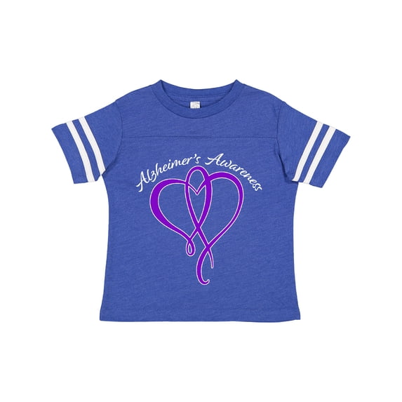 Inktastic Alzheimer's Awareness Purple Ribbon Heart Boys or Girls Toddler T-Shirt