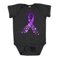 thumbnail image 1 of Inktastic Alzheimer's Awareness Purple Ribbon Made of Heart Boys or Girls Baby Bodysuit, 1 of 5
