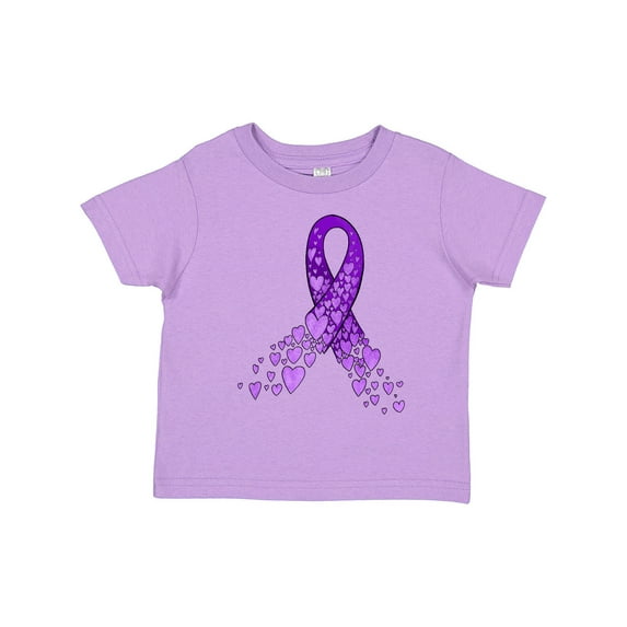 Inktastic Alzheimer's Awareness Purple Ribbon Made of Heart Boys or Girls Toddler T-Shirt