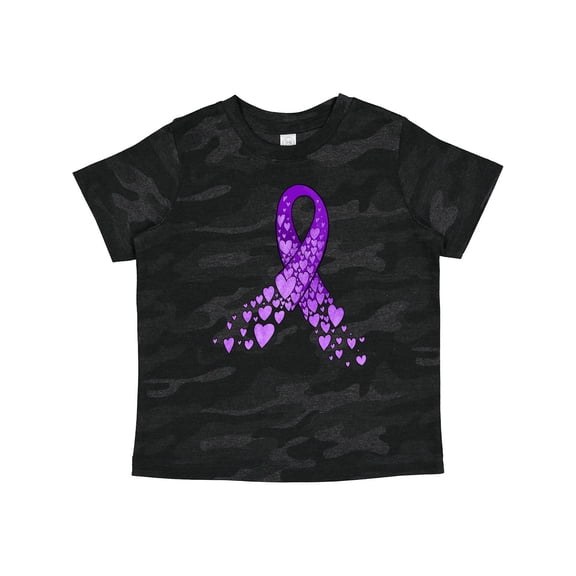 Inktastic Alzheimer's Awareness Purple Ribbon Made of Heart Boys or Girls Toddler T-Shirt
