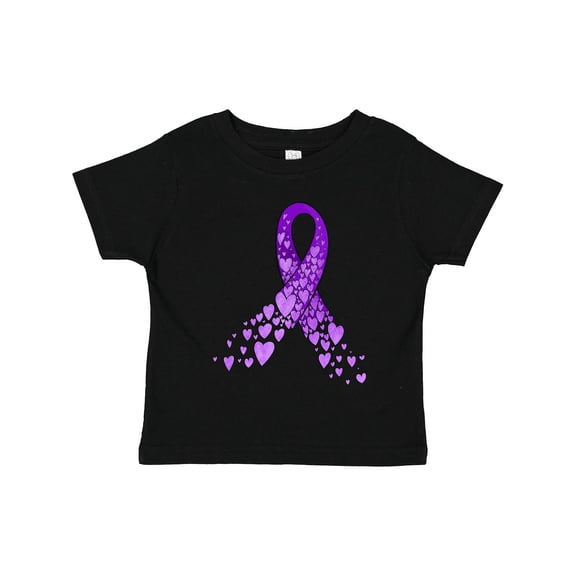 Inktastic Alzheimer's Awareness Purple Ribbon Made of Heart Boys or Girls Toddler T-Shirt