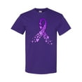 thumbnail image 1 of Inktastic Alzheimer's Awareness Purple Ribbon Made of Heart T-Shirt, 1 of 5