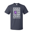 thumbnail image 1 of Inktastic Alzheimer's Awareness Strength Support and Courage T-Shirt, 1 of 5