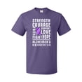 thumbnail image 1 of Inktastic Alzheimer's Awareness Strength Support and Courage T-Shirt, 1 of 5
