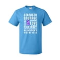 thumbnail image 1 of Inktastic Alzheimer's Awareness Strength Support and Courage T-Shirt, 1 of 5