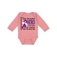 thumbnail image 1 of Inktastic Alzheimer's Disease Bravest Hero I Ever Knew 1 Boys or Girls Long Sleeve Baby Bodysuit, 1 of 5