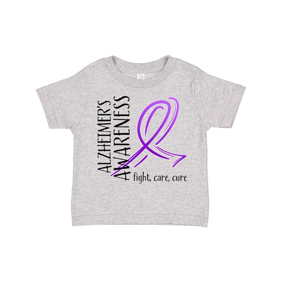 Inktastic Alzheimers Awareness- Fight, care, cure Boys or Girls Toddler T-Shirt