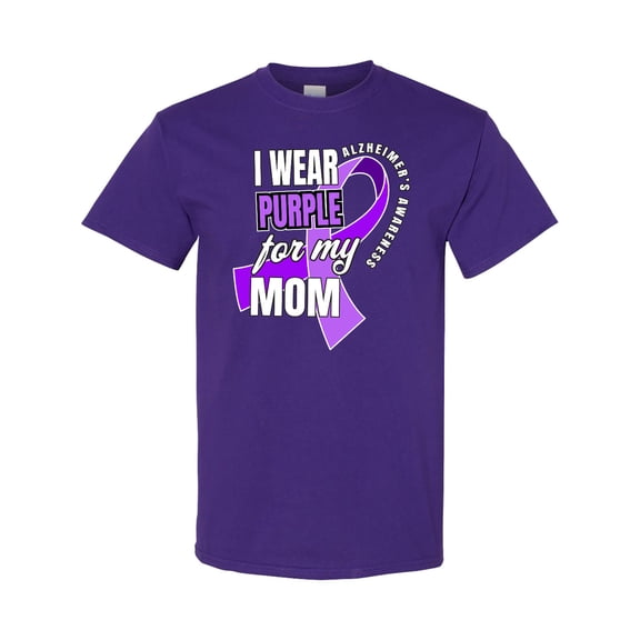 Inktastic Alzheimers Awareness I Wear Purple for My Mom T-Shirt