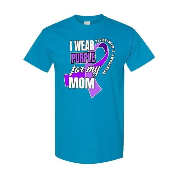 Inktastic Alzheimers Awareness I Wear Purple for My Mom T-Shirt