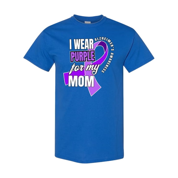 Inktastic Alzheimers Awareness I Wear Purple for My Mom T-Shirt