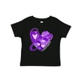 thumbnail image 1 of Inktastic Alzheimers Awareness Purple Ribbon Around Heart Boys or Girls Baby T-Shirt, 1 of 5