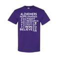 thumbnail image 1 of Inktastic Alzheimers Awareness Support Slogan T-Shirt, 1 of 5
