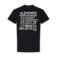 thumbnail image 1 of Inktastic Alzheimers Awareness Support Slogan T-Shirt, 1 of 5