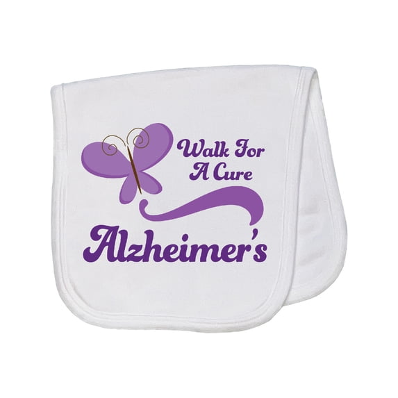 Inktastic Alzheimers Awareness Walk Baby Burp Cloth