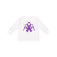 thumbnail image 1 of Inktastic Alzheimers Awareness- purple ribbon Boys or Girls Long Sleeve Toddler T-Shirt, 1 of 5