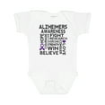 thumbnail image 1 of Inktastic Alzheimers Disease Awareness Month Ribbon Boys or Girls Baby Bodysuit, 1 of 5