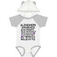 thumbnail image 1 of Inktastic Alzheimers Disease Awareness Month Ribbon Boys or Girls Baby Bodysuit, 1 of 5
