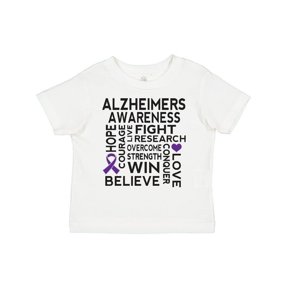Inktastic Alzheimers Disease Awareness Month Ribbon Boys or Girls Toddler T-Shirt