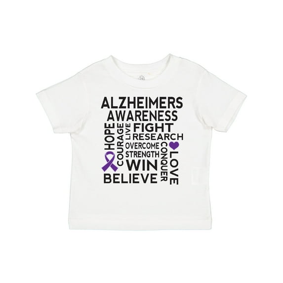 Inktastic Alzheimers Disease Awareness Month Ribbon Boys or Girls Toddler T-Shirt