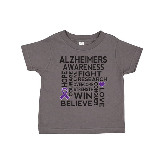Inktastic Alzheimers Disease Awareness Month Ribbon Boys or Girls Toddler T-Shirt