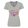 thumbnail image 1 of Inktastic Alzheimers Lupus Fibromyalgia Awareness Wreath Women's V-Neck T-Shirt, 1 of 5