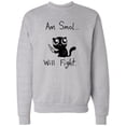 thumbnail image 1 of Inktastic Am Smol Will Fight Adult Sweatshirt, 1 of 4