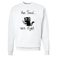 thumbnail image 1 of Inktastic Am Smol Will Fight Adult Sweatshirt, 1 of 4