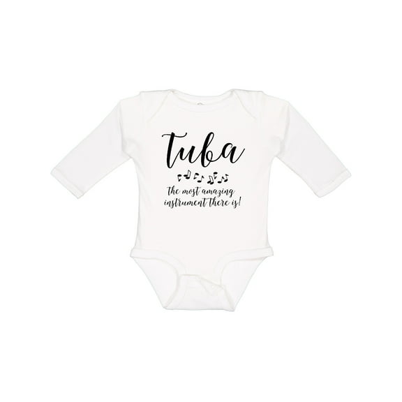 Inktastic Amazing Tuba Boys or Girls Long Sleeve Baby Bodysuit