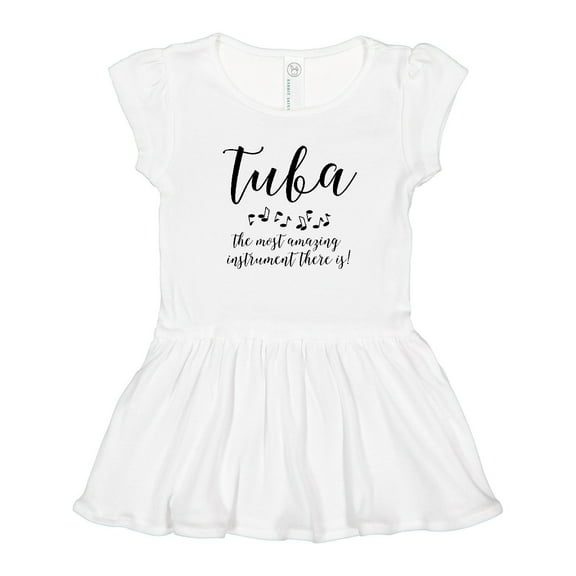 Inktastic Amazing Tuba Girls Toddler Dress