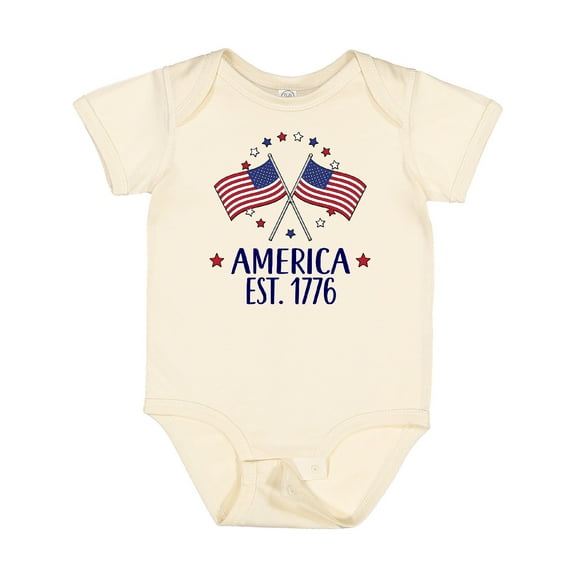 Inktastic America Est 1776 4th of July Boys or Girls Baby Bodysuit