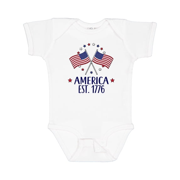 Inktastic America Est 1776 4th of July Boys or Girls Baby Bodysuit