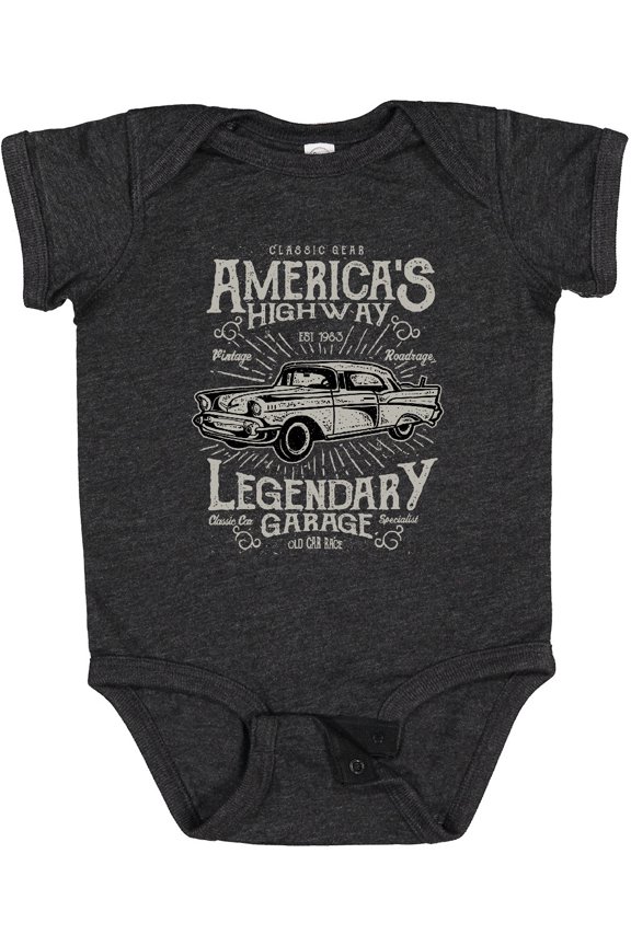America's  Highway Classic Car Boys Baby Bodysuit
